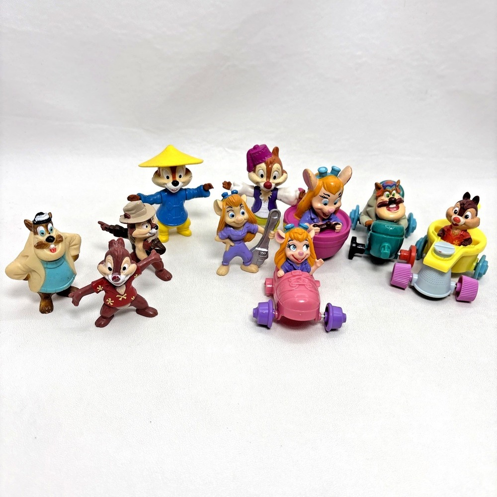 Lot of 10 90s Disney Chip n Dale Rescue Rangers Kids Meal Epcot Toys